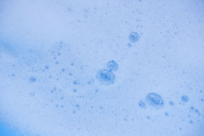 Full frame shot of bubbles in winter