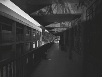 Empty road amidst buildings