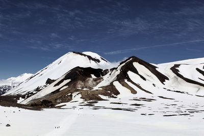 Snow covered mountain against sky