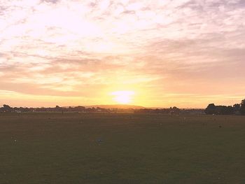 Scenic shot of dramatic sky over landscape