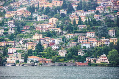 High angle view of cityscape