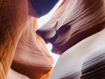 Low angle view of rock formation