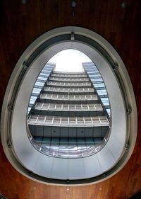 Low angle view of skylight