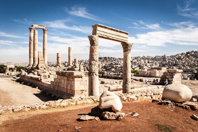 Old ruins against sky