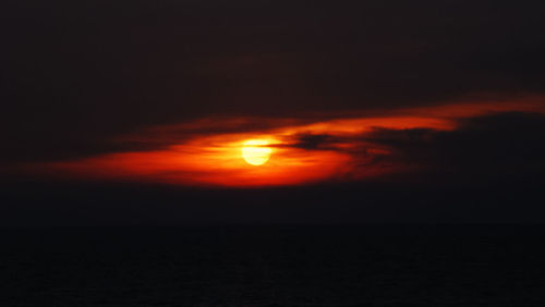 Scenic view of sky during sunset