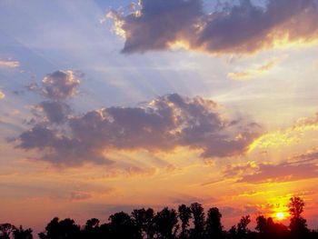 Scenic view of sunset sky