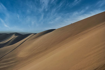 Scenic view of desert against sky