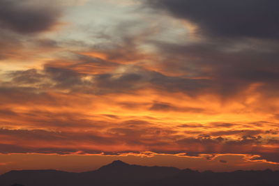 Sunset over formentera del segura spain