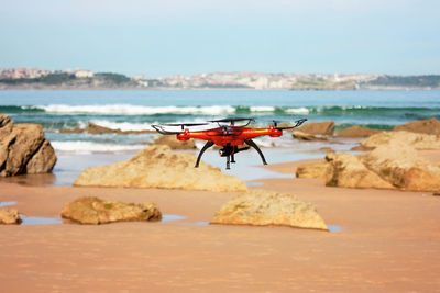 Drone on the beach
