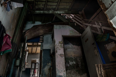 Low angle view of old buildings