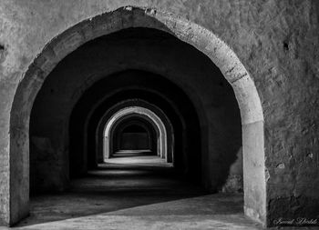 Interior of tunnel