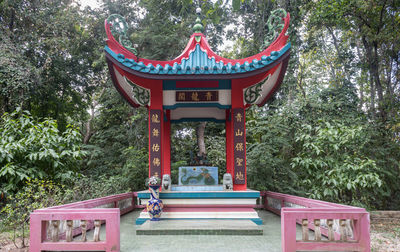 Gazebo in temple