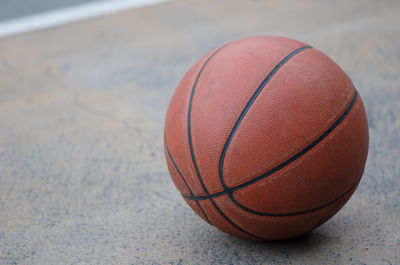 Close-up of basketball hoop