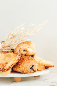 Close-up of food on table