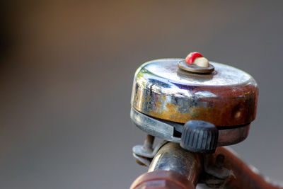 Cropped image of bicycle bell