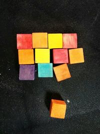 Close-up of multi colored pencils