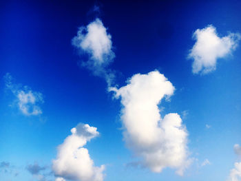Low angle view of clouds in sky