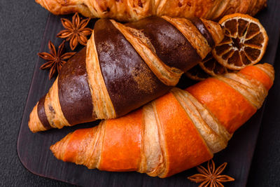 Close-up of food on table