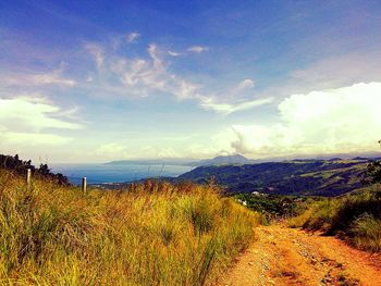 Scenic view of landscape against sky