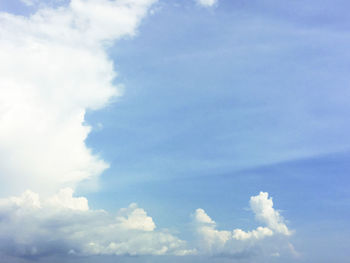 Low angle view of clouds in sky