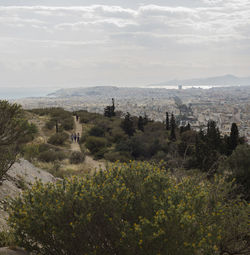 High angle view of landscape