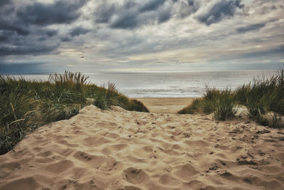 Scenic view of sea against sky