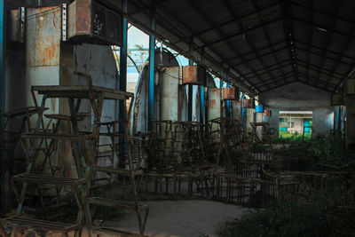 Interior of abandoned house