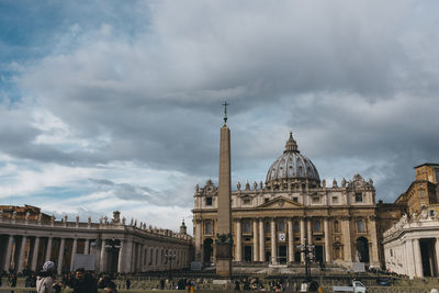 View of cathedral against cloudy sky