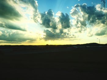 Clouds over landscape