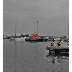 Boats in sea