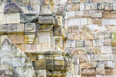 Full frame shot of old temple