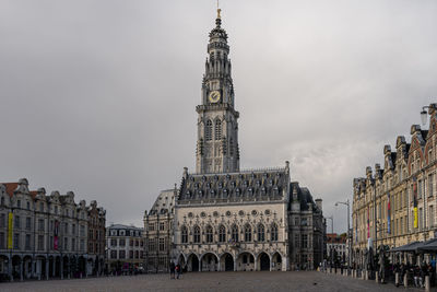 View of buildings in city against sky