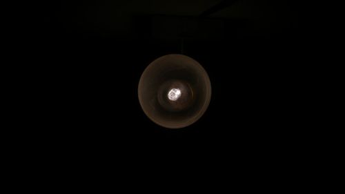 Low angle view of illuminated light bulb