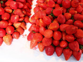 Full frame shot of strawberries