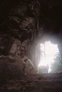 Rock formation in cave