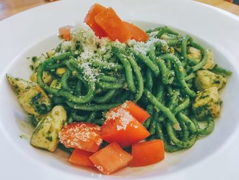 Close-up of salad in plate