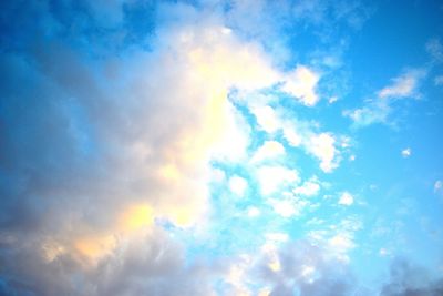 Low angle view of clouds in sky