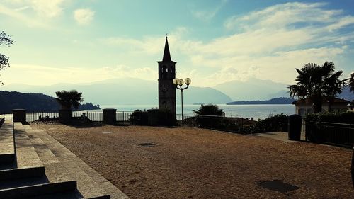 Panoramic view of beach against sky