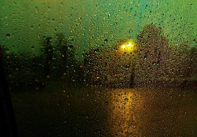 Rain drops on glass