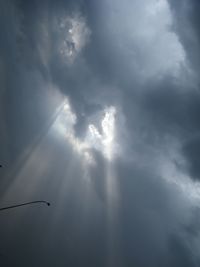 Low angle view of clouds in sky