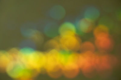 Defocused image of illuminated lights