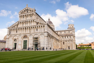 View of historic building against cloudy sky