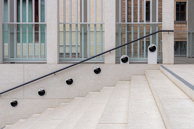 Full frame shot of staircase in building