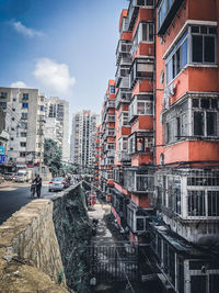 Buildings against sky in city