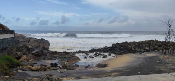 Scenic view of sea against sky