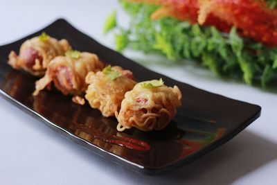 Close-up of salad in plate