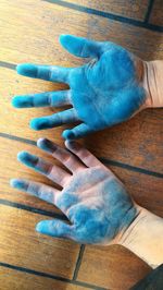 Close-up of human hand