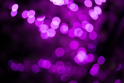 Defocused image of illuminated lights