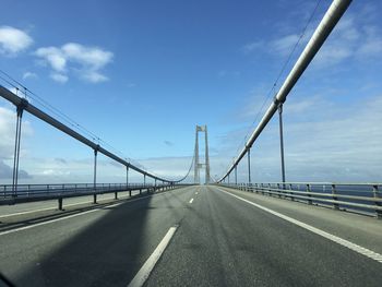 View of highway against sky