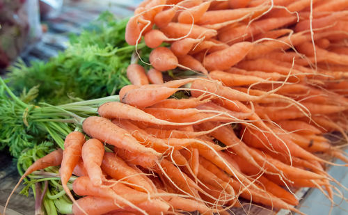 Close-up of vegetables for sale in market